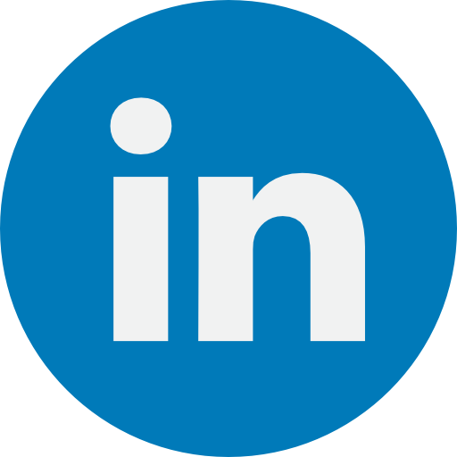 LinkedIn Icon (blauer Kreis mit "in" in der Mitte)