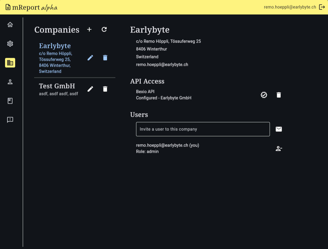 Earlybyte Spesen Scanner Übersicht